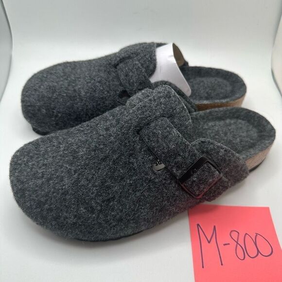 CUSHIONAIRE Womens Clog 6.5 GRAY WOOL - Picture 3 of 7